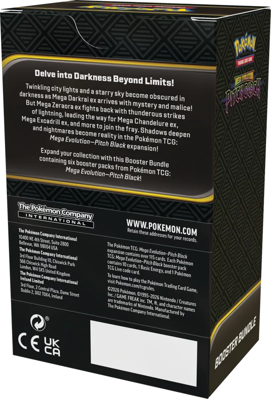 Pre Order - Pokémon Mega Evolution Pitch Black Booster Bundle