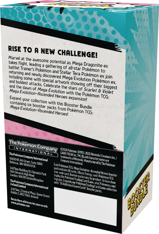 Pokémon Mega Evolution Ascended Heroes Booster Bundle
